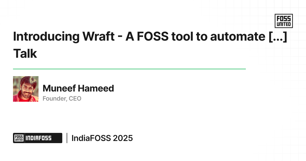 Introducing Wraft - A FOSS tool to automate and manage documents.