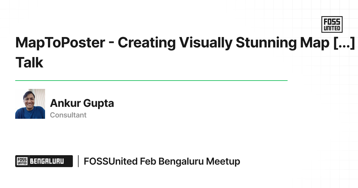 MapToPoster - Creating Visually Stunning Map Posters using Openstreetmap