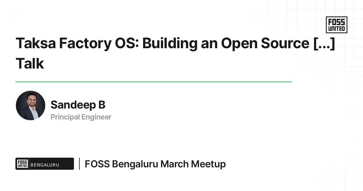 Factory Os Software Taksa Factory OS: Building an Open Source Operating System for ...